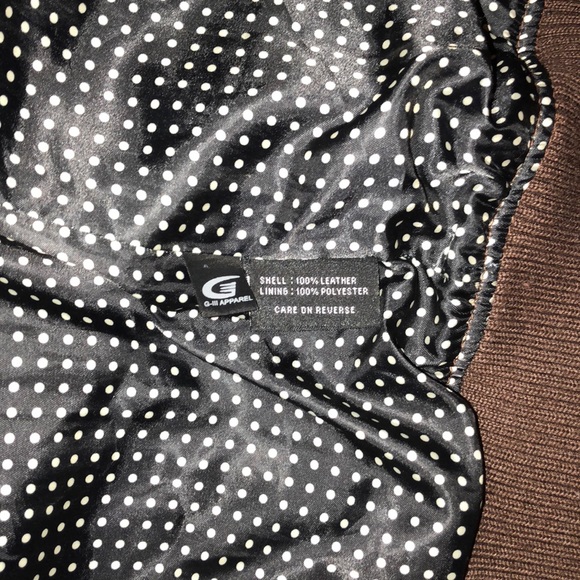 Black rivet Women bomber jacket 100% leather sz M - Picture 7 of 7